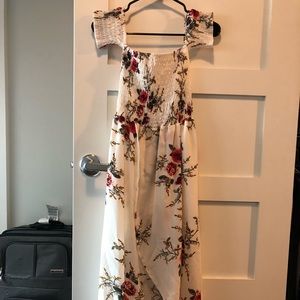 Off the shoulder floral dress